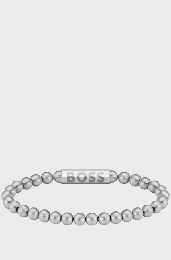 HUGO BOSS Botões De Punho E Joias>-tone Cuff With Logo Closure