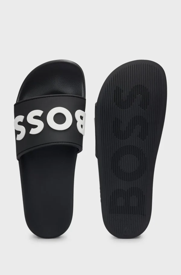 HUGO BOSS Slides>Slides De Fabrico Italiano Com Logótipo Em Relevo