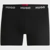 HUGO BOSS Roupa Interior>Três Slips Boxers Em Algodão Elástico Com Logótipos Na Cintura