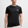 HUGO BOSS T-Shirts>T-shirt BOSS X Matteo Berrettini Em Jersey Elástico Com Detalhes Exclusivos