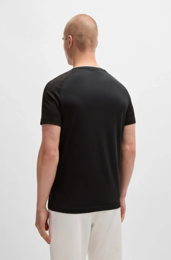 HUGO BOSS T-Shirts>T-shirt BOSS X Matteo Berrettini Em Jersey Elástico Com Detalhes Exclusivos