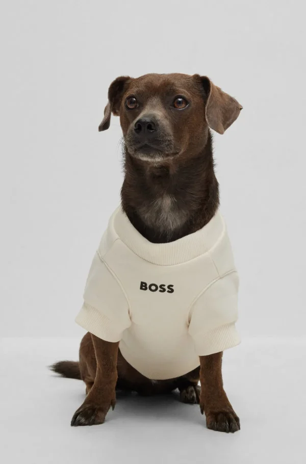 MULHER HUGO BOSS Acessórios Para Cães | Acessórios Para Cães>T-shirt Canina Em Mistura De Algodão Com Logótipo