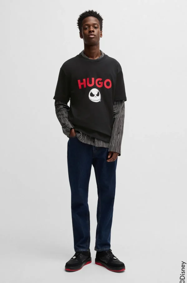 HUGO BOSS T-Shirts>T-shirt Com Logótipo HUGO X Disney's The Nightmare Before Christmas