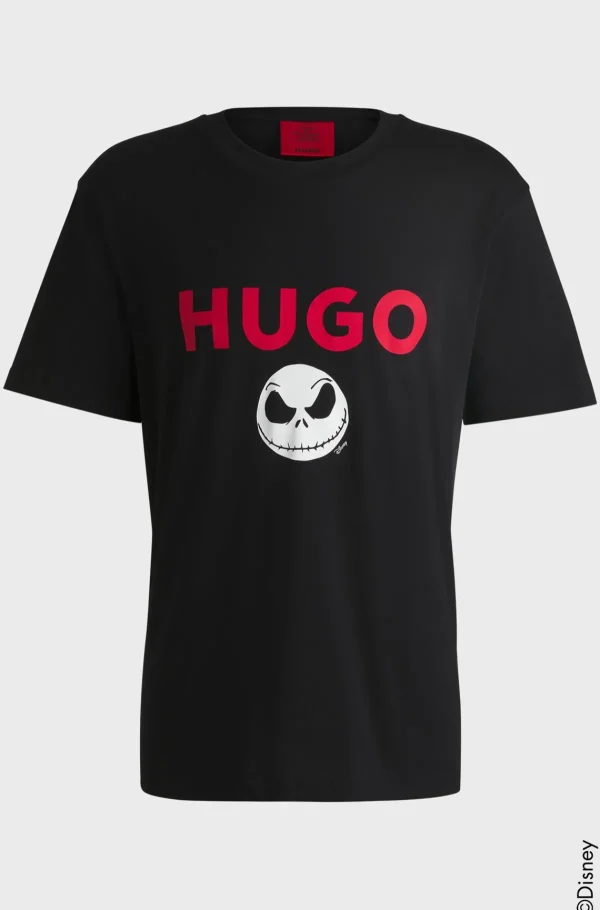 HUGO BOSS T-Shirts>T-shirt Com Logótipo HUGO X Disney's The Nightmare Before Christmas