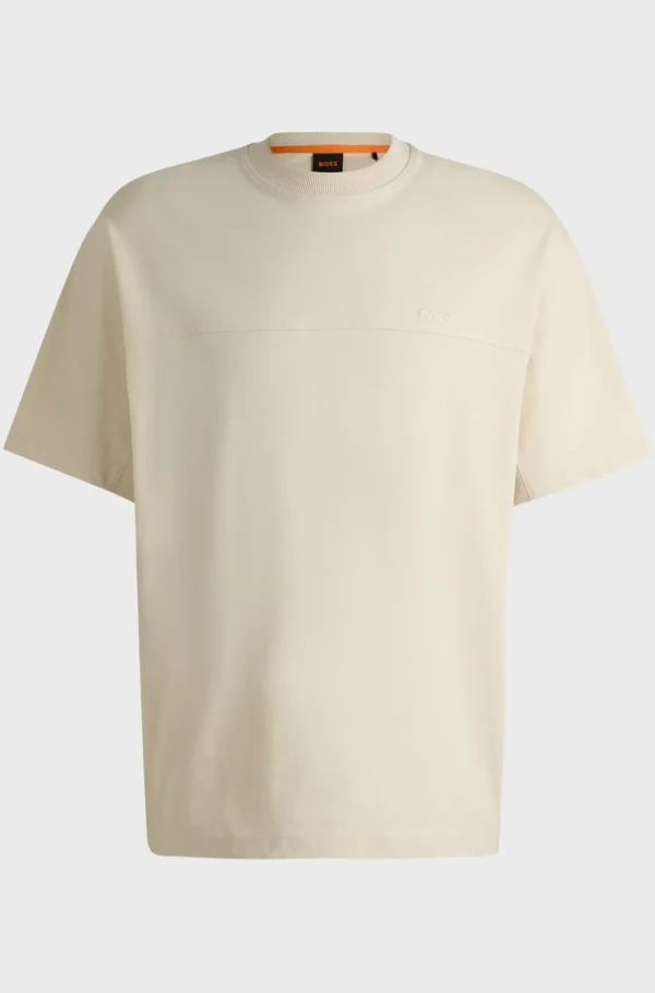 HUGO BOSS T-Shirts>T-shirt De Ajuste Descontraído Em Algodão Com Logótipo