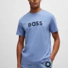 HUGO BOSS Fatos De Banho>T-shirt Em Jersey De Algodão De Ajuste Regular E Proteção UV FPS 50+