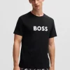 HUGO BOSS Fatos De Banho>T-shirt Em Jersey De Algodão De Ajuste Regular E Proteção UV FPS 50+