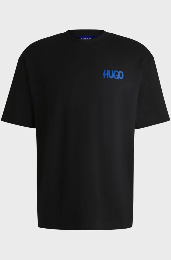 HUGO BOSS T-Shirts>T-shirt Em Jersey De Algodão Com Logótipo