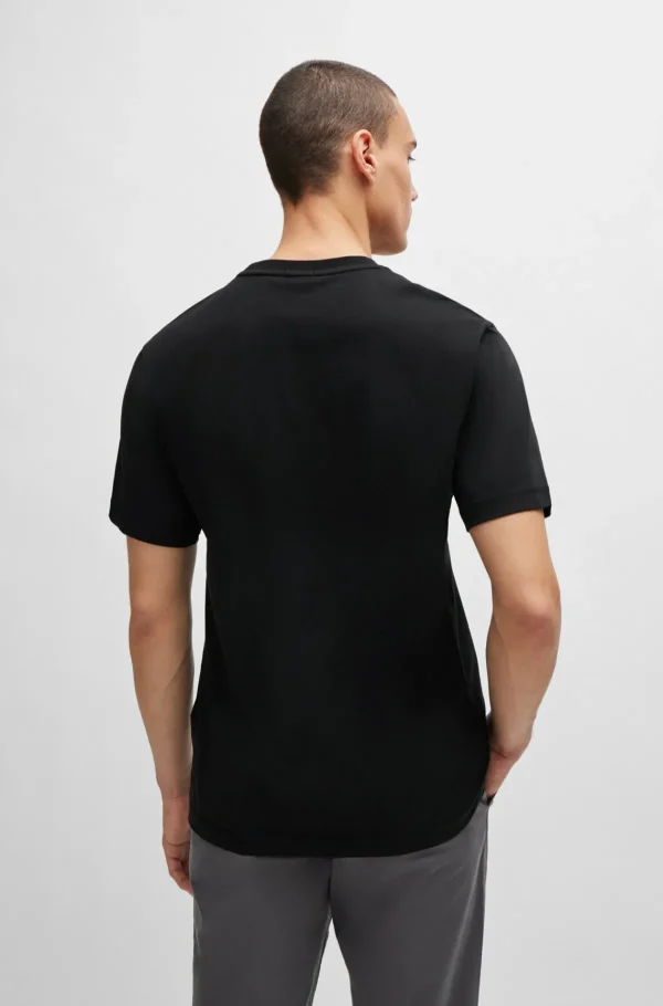 HUGO BOSS T-Shirts>T-shirt Em Jersey De Algodão Com Estampado Inspirado Na Música