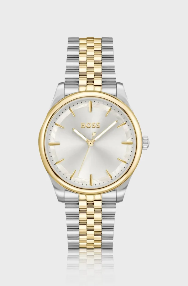 MULHER HUGO BOSS Relógios>Two-tone Watch With Mother-of-pearl Inlay